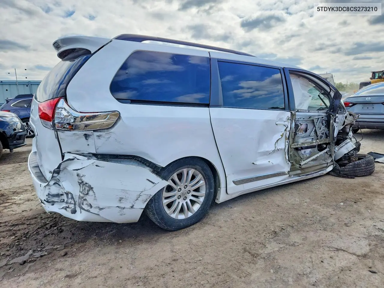2012 TOYOTA SIENNA VIN 5TDYK3DC8CS273210 — фото 3