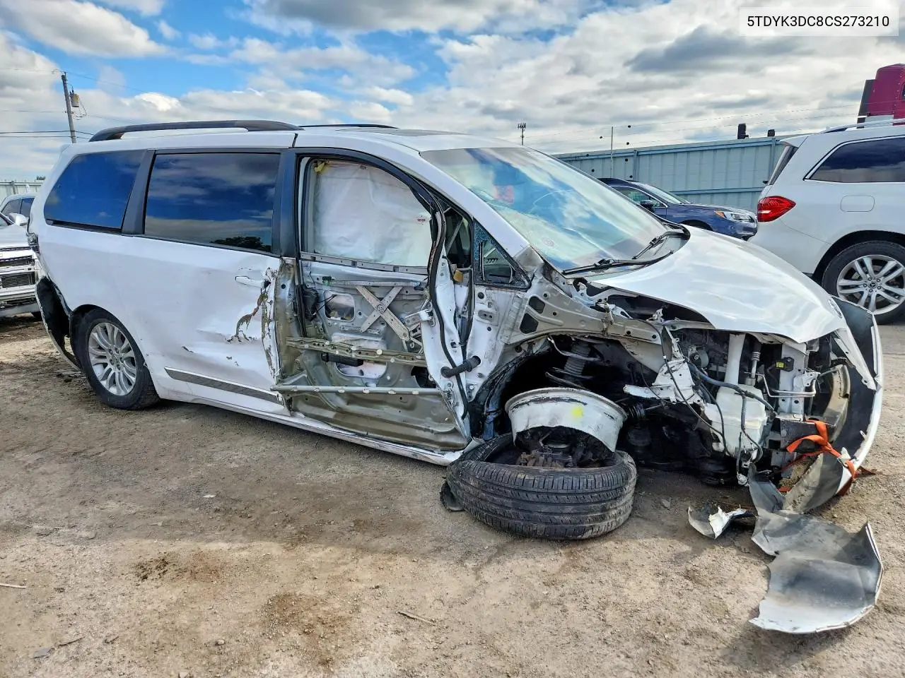 2012 TOYOTA SIENNA VIN 5TDYK3DC8CS273210 — фото 4