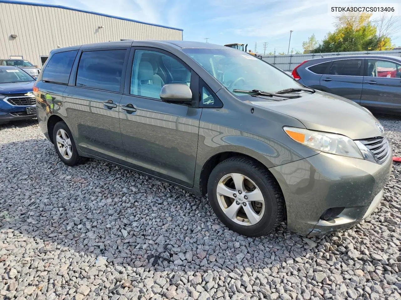 2012 TOYOTA SIENNA VIN 5TDKA3DC7CS013406 — фото 4