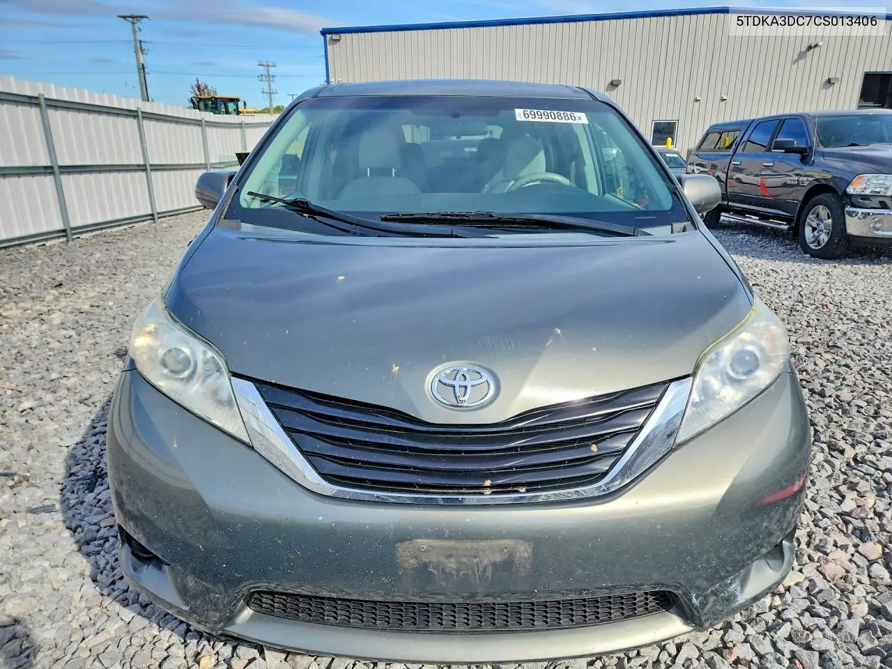 2012 TOYOTA SIENNA VIN 5TDKA3DC7CS013406 — фото 5