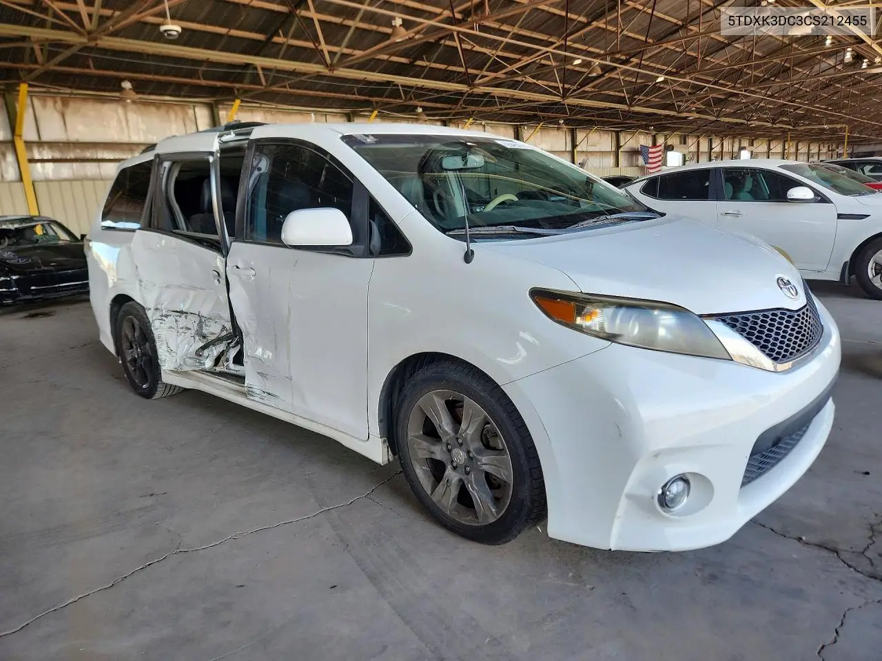 2012 TOYOTA SIENNA VIN 5TDXK3DC3CS212455 — фото 4