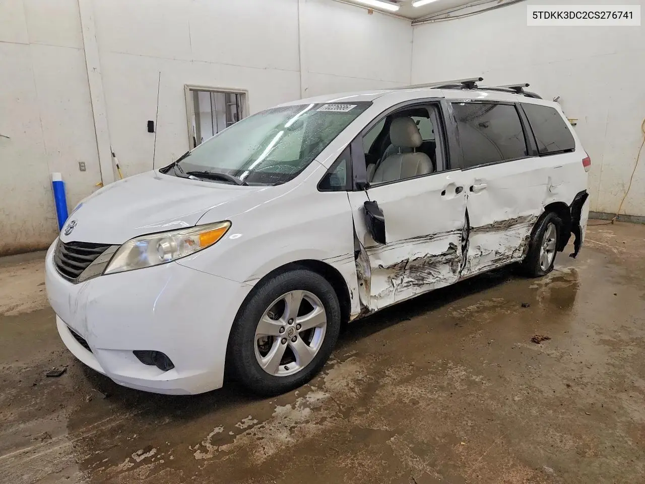 TOYOTA SIENNA 2012, VIN 5TDKK3DC2CS276741