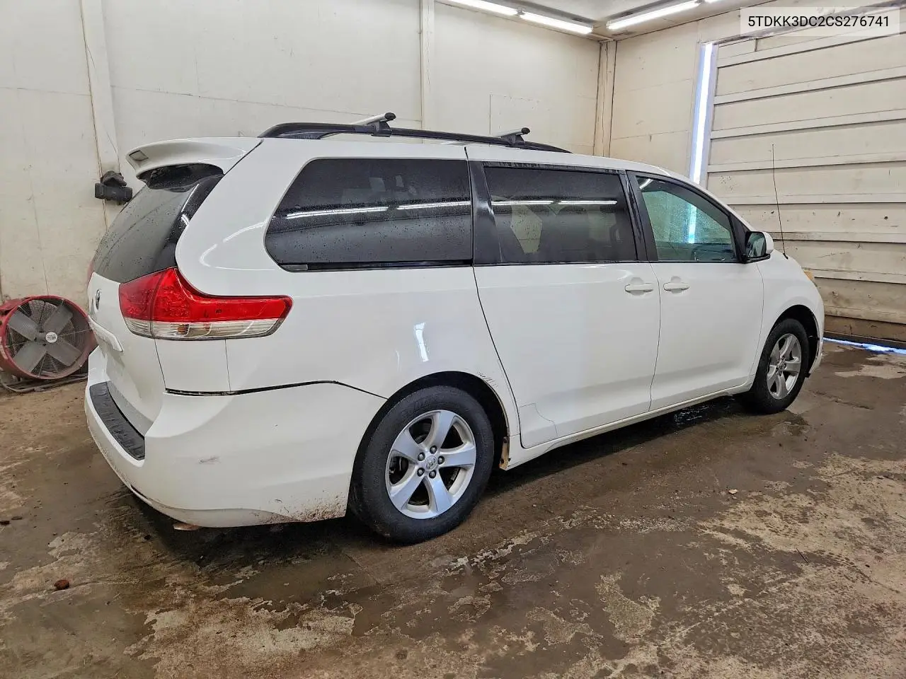 2012 TOYOTA SIENNA VIN 5TDKK3DC2CS276741 — фото 3