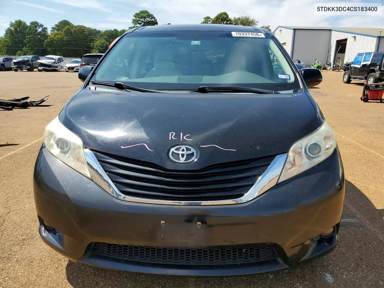 2012 TOYOTA SIENNA VIN 5TDKK3DC4CS183400 — фото 5