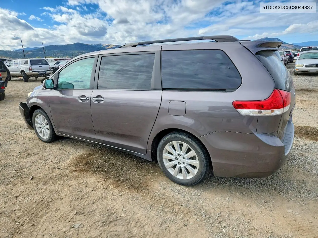 2012 TOYOTA SIENNA VIN 5TDDK3DC5CS044837 — фото 2