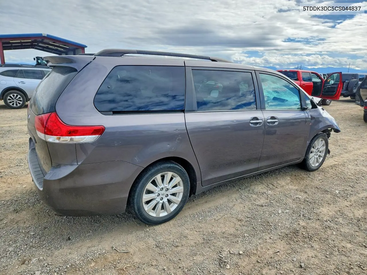 2012 TOYOTA SIENNA VIN 5TDDK3DC5CS044837 — фото 3