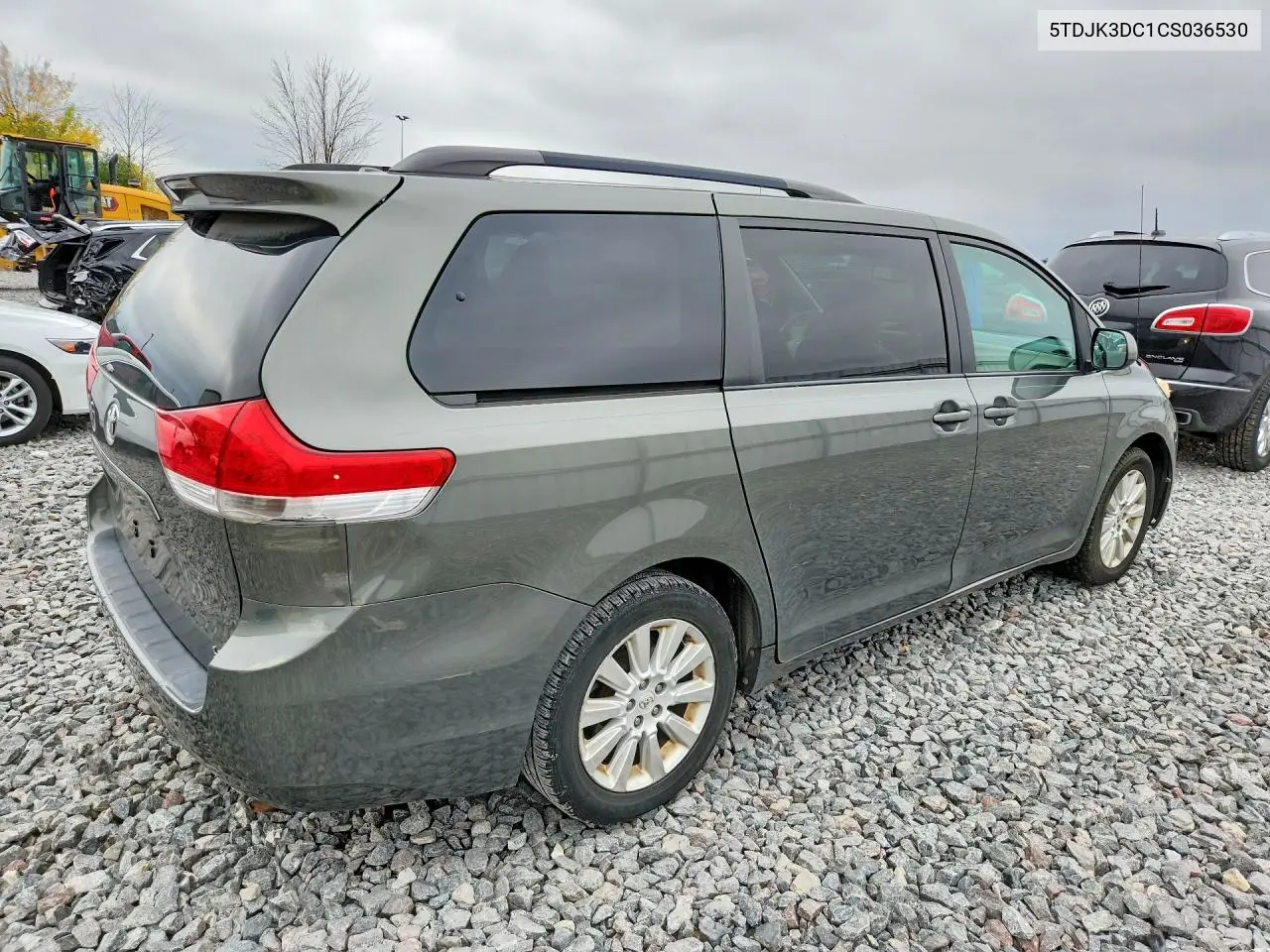 2012 TOYOTA SIENNA VIN 5TDJK3DC1CS036530 — фото 3