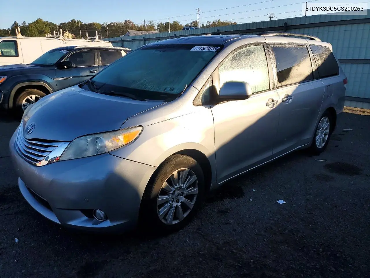 TOYOTA SIENNA 2012, VIN 5TDYK3DC5CS200263