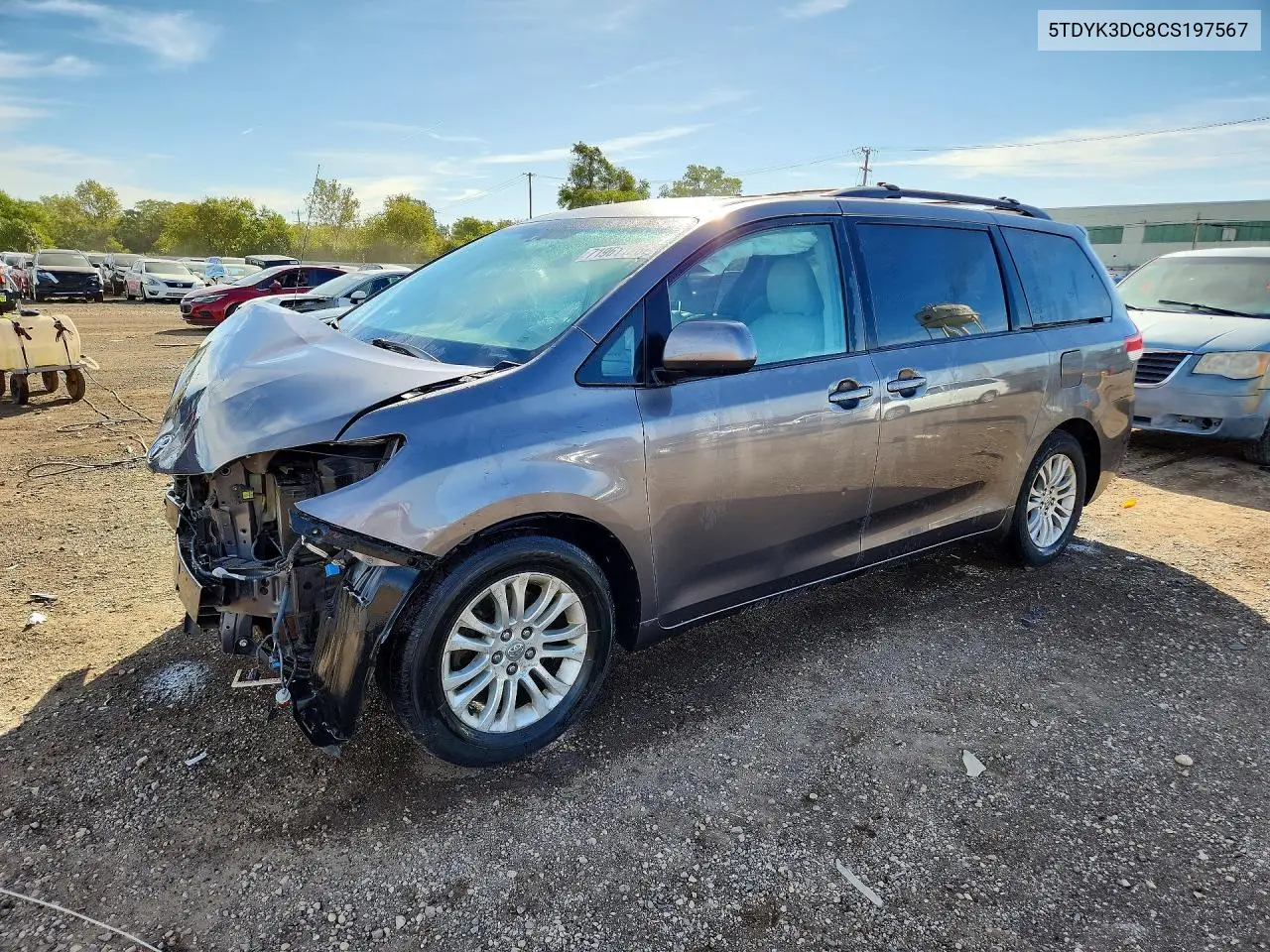 TOYOTA SIENNA 2012, VIN 5TDYK3DC8CS197567