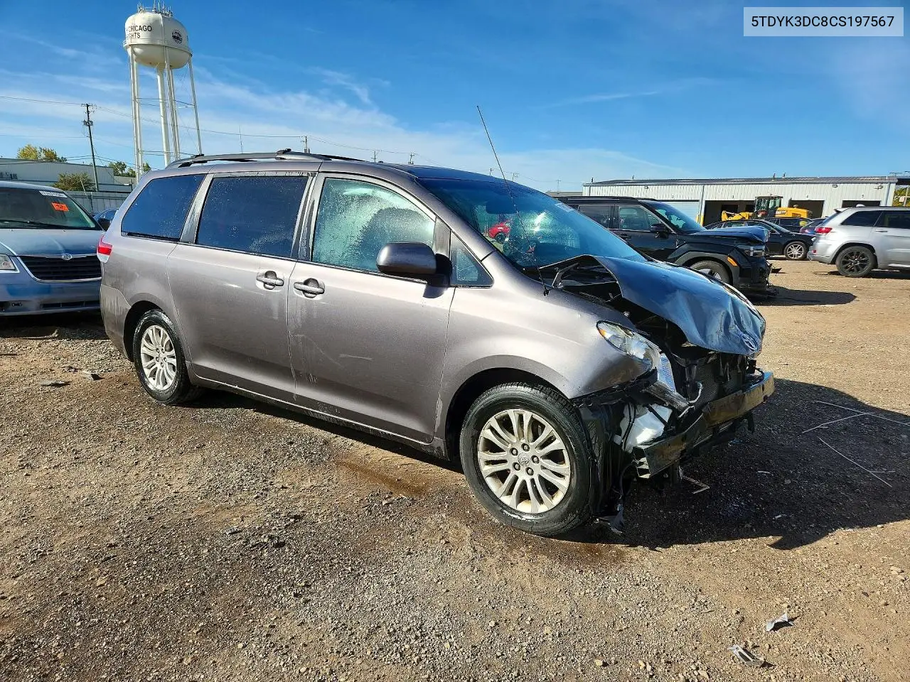2012 TOYOTA SIENNA VIN 5TDYK3DC8CS197567 — фото 4
