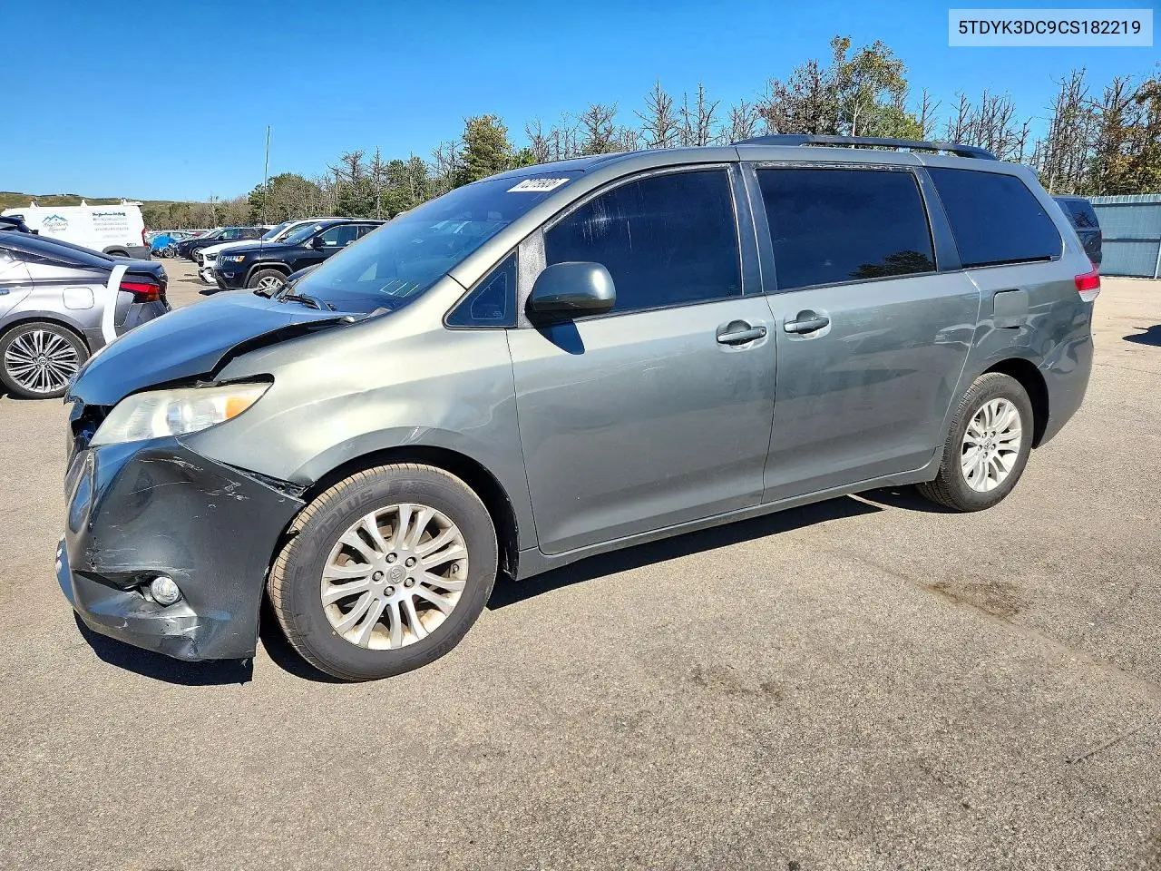 TOYOTA SIENNA 2012, VIN 5TDYK3DC9CS182219
