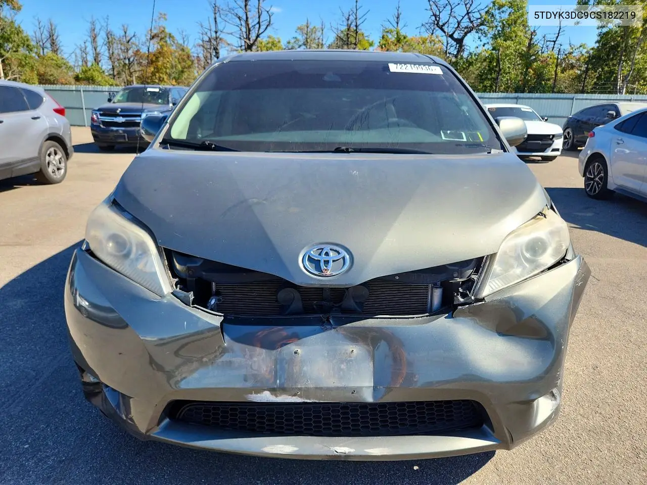 2012 TOYOTA SIENNA VIN 5TDYK3DC9CS182219 — фото 5