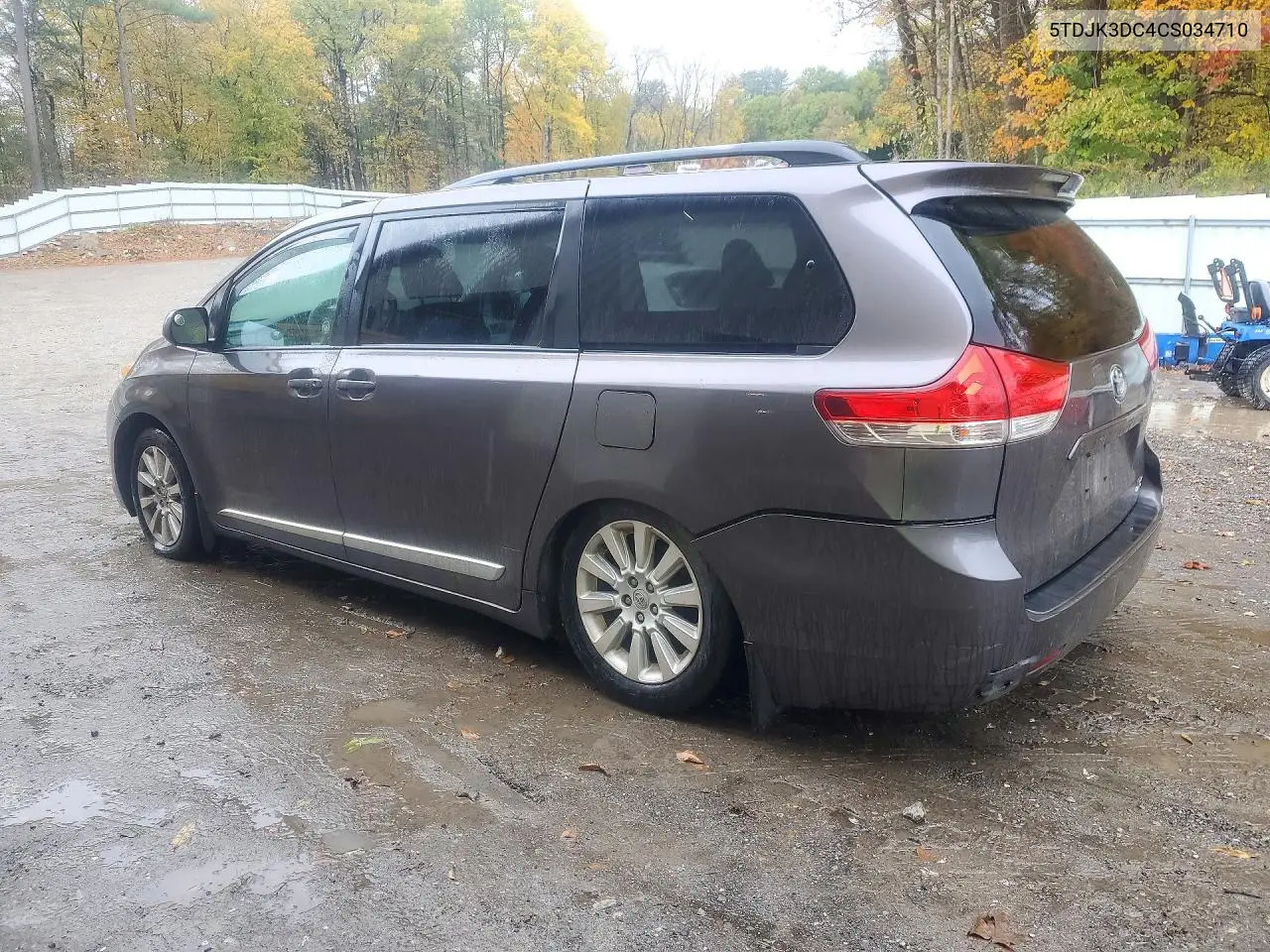 2012 TOYOTA SIENNA VIN 5TDJK3DC4CS034710 — фото 2