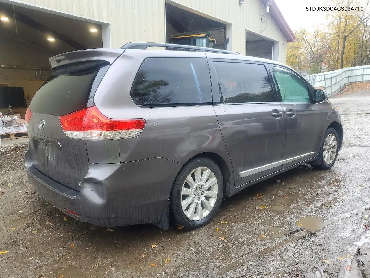 2012 TOYOTA SIENNA VIN 5TDJK3DC4CS034710 — фото 3