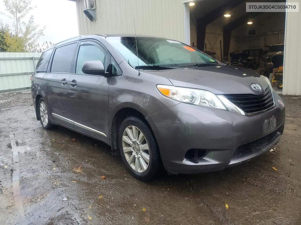 2012 TOYOTA SIENNA VIN 5TDJK3DC4CS034710 — фото 4