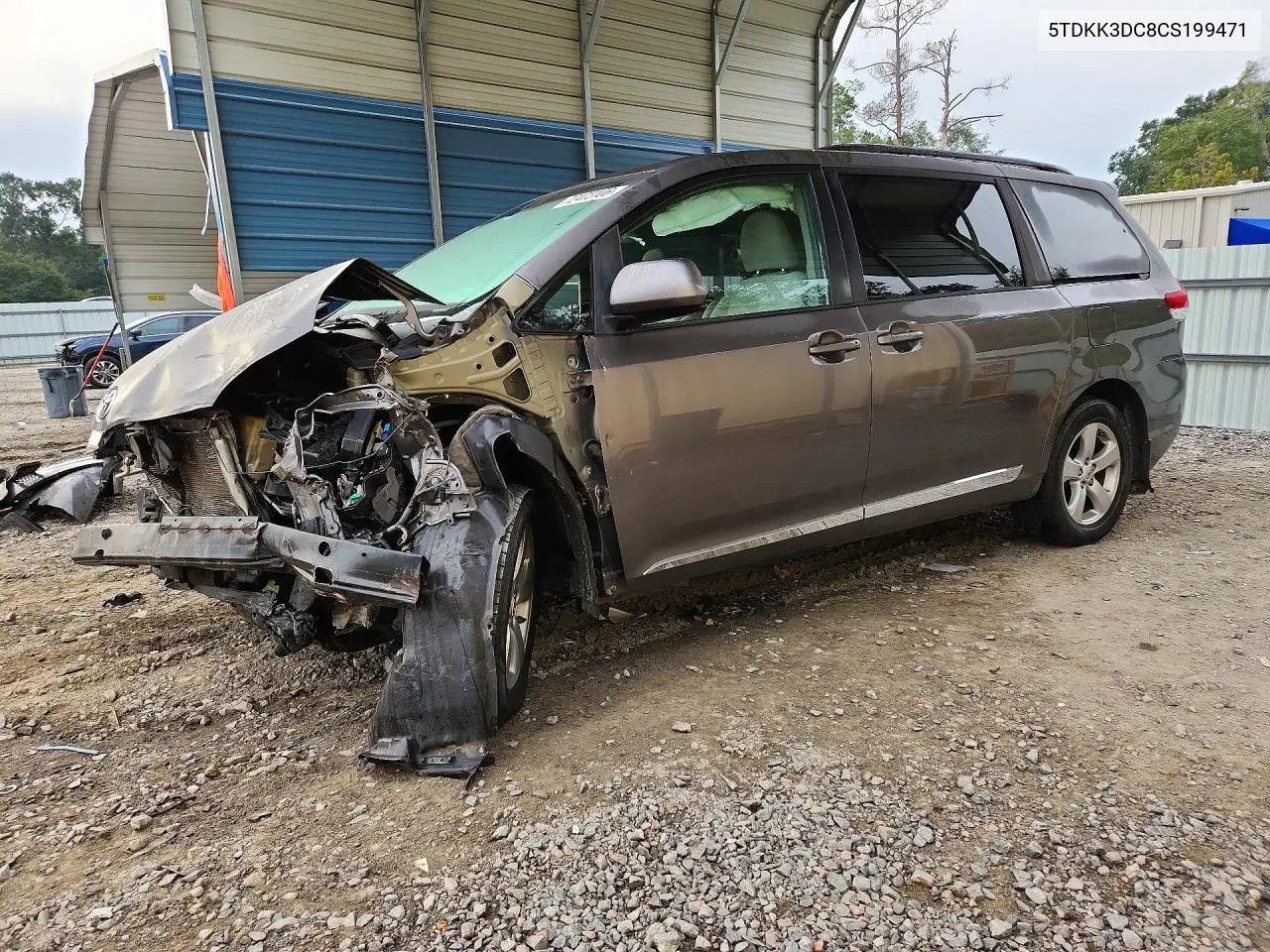TOYOTA SIENNA 2012, VIN 5TDKK3DC8CS199471