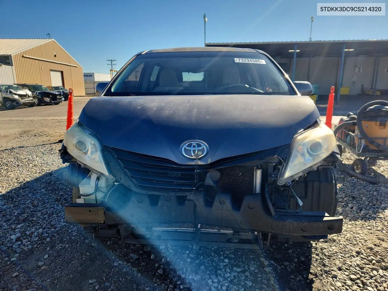2012 TOYOTA SIENNA VIN 5TDKK3DC9CS214320 — фото 5