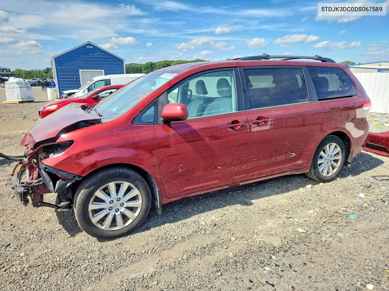 TOYOTA SIENNA 2013, VIN 5TDJK3DC0DS067589