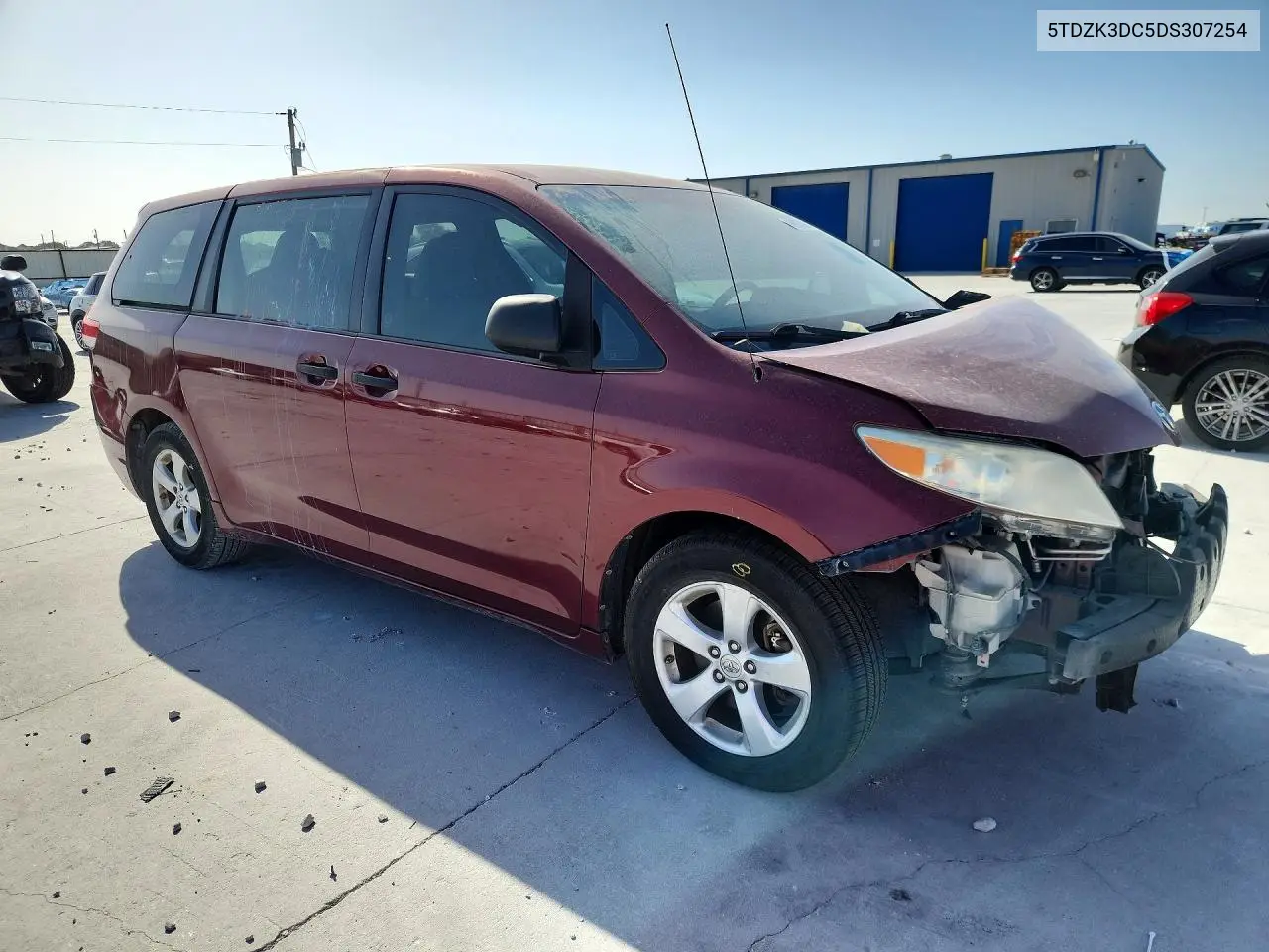 2013 TOYOTA SIENNA VIN 5TDZK3DC5DS307254 — фото 4