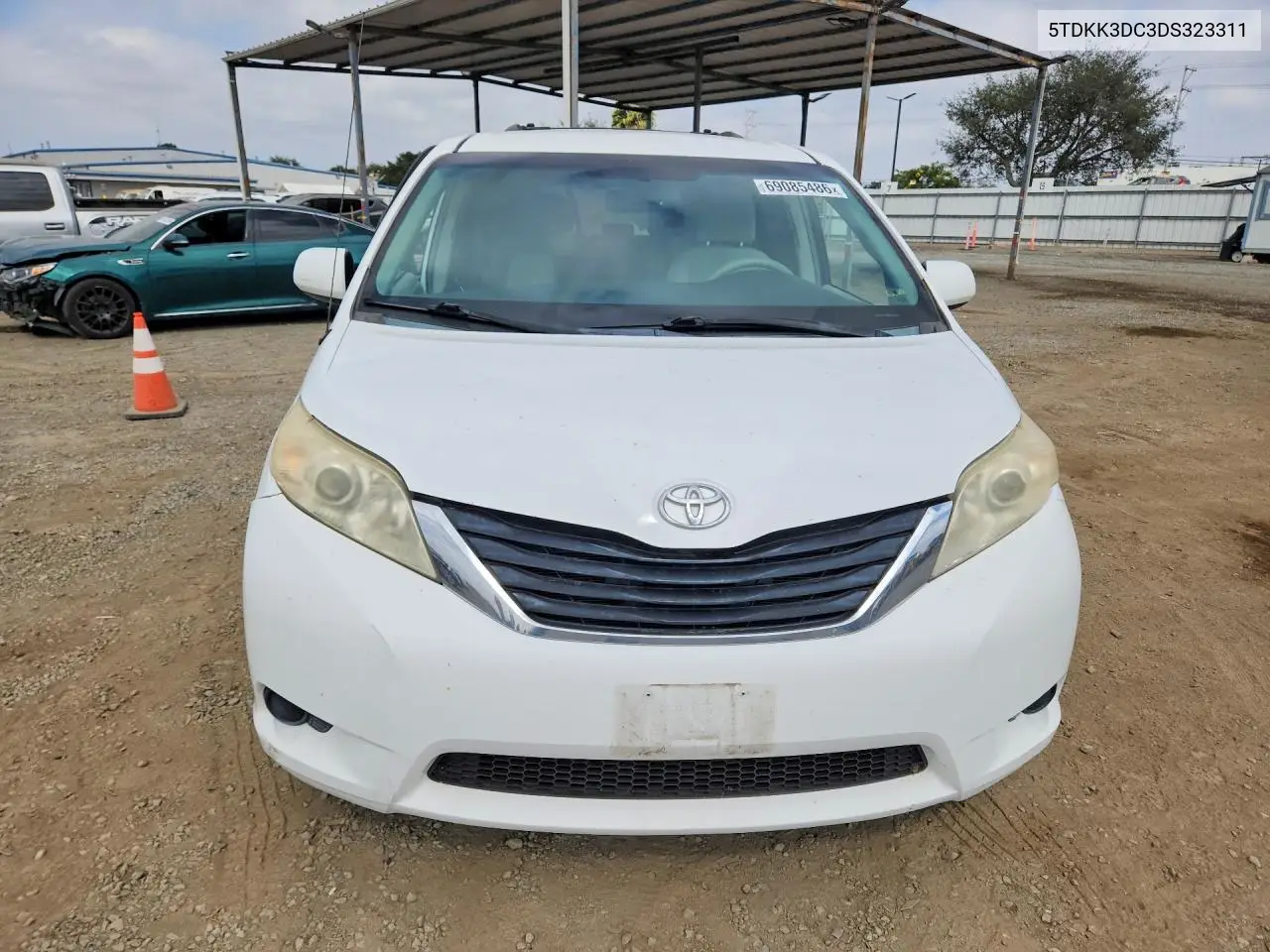 2013 TOYOTA SIENNA VIN 5TDKK3DC3DS323311 — фото 5