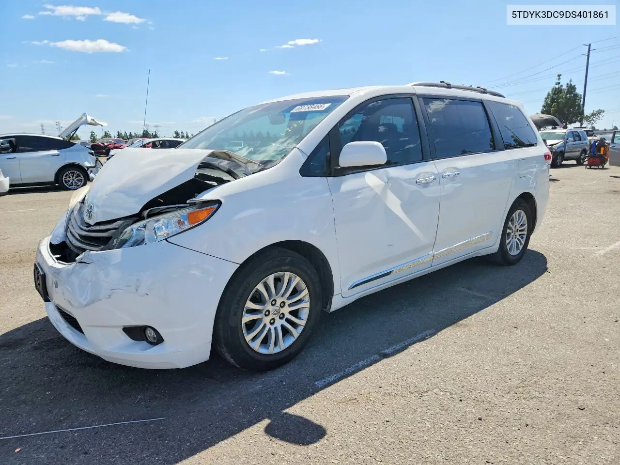TOYOTA SIENNA 2013, VIN 5TDYK3DC9DS401861
