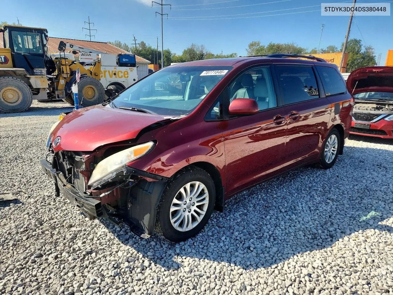 TOYOTA SIENNA 2013, VIN 5TDYK3DC4DS380448