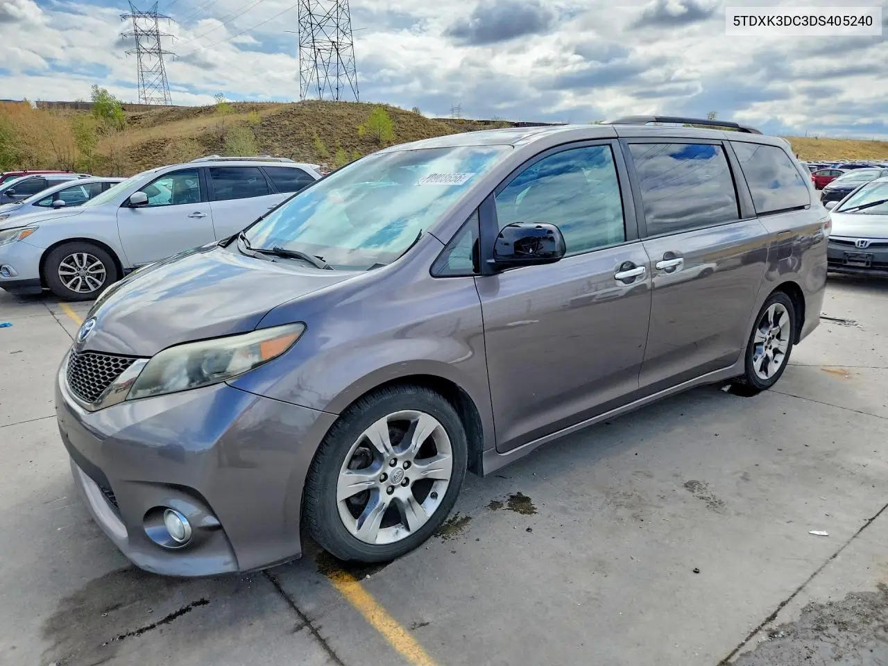 TOYOTA SIENNA 2013, VIN 5TDXK3DC3DS405240