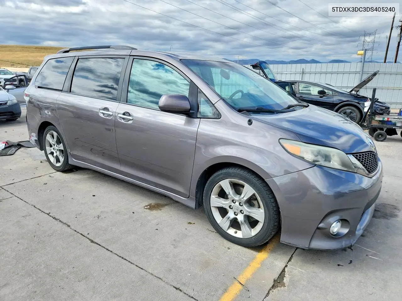 2013 TOYOTA SIENNA VIN 5TDXK3DC3DS405240 — фото 4