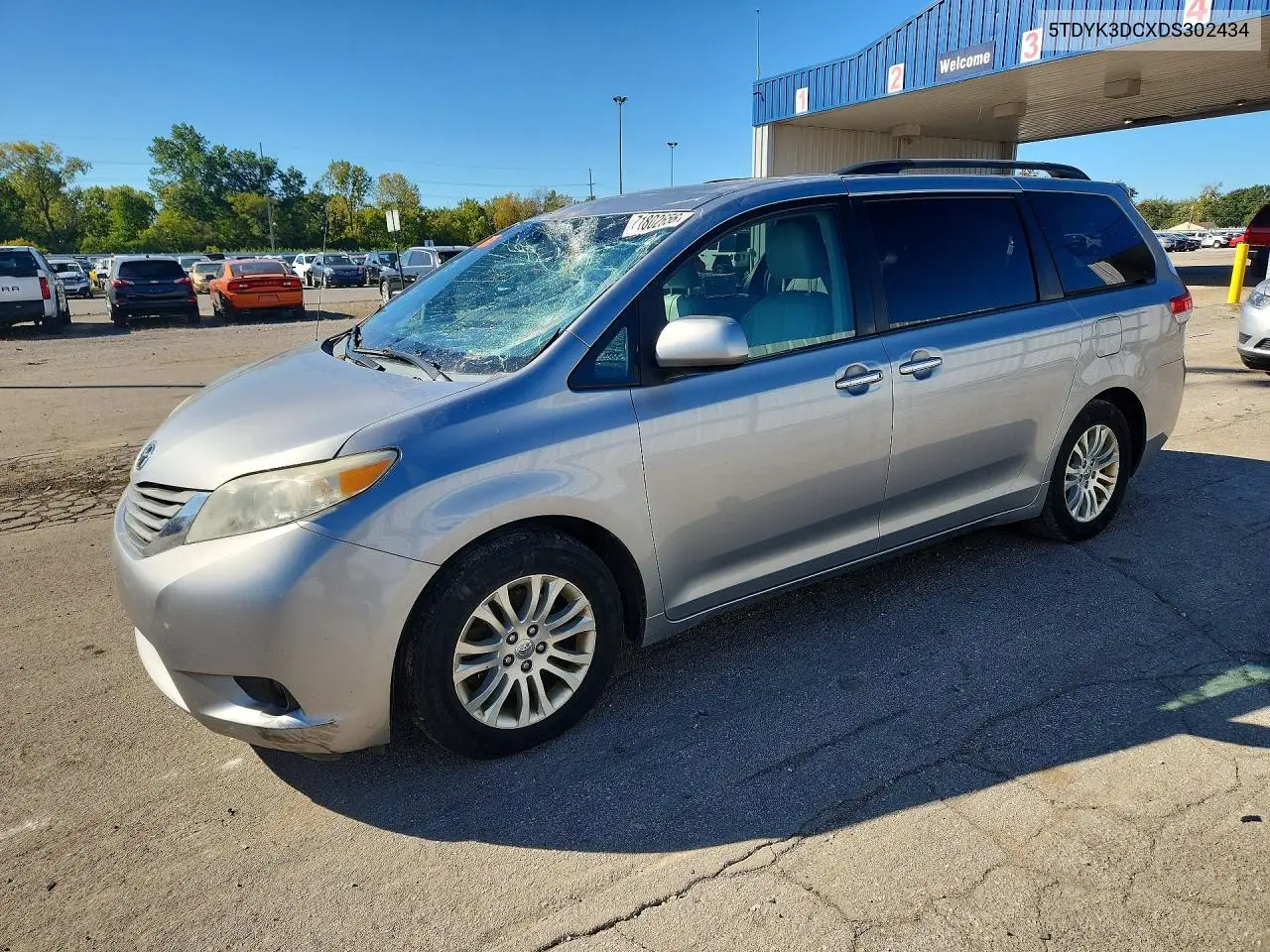 TOYOTA SIENNA 2013, VIN 5TDYK3DCXDS302434