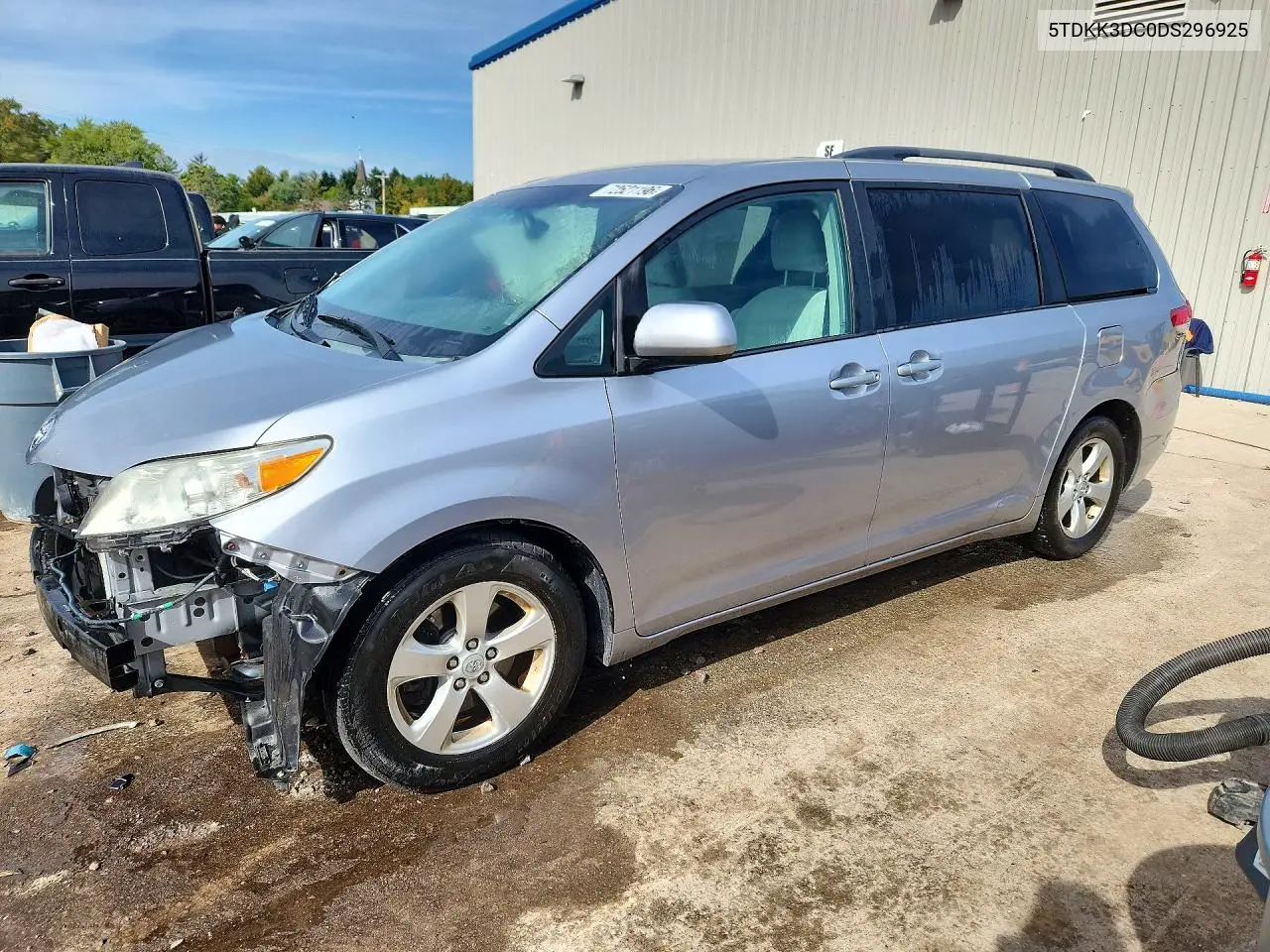 TOYOTA SIENNA 2013, VIN 5TDKK3DC0DS296925