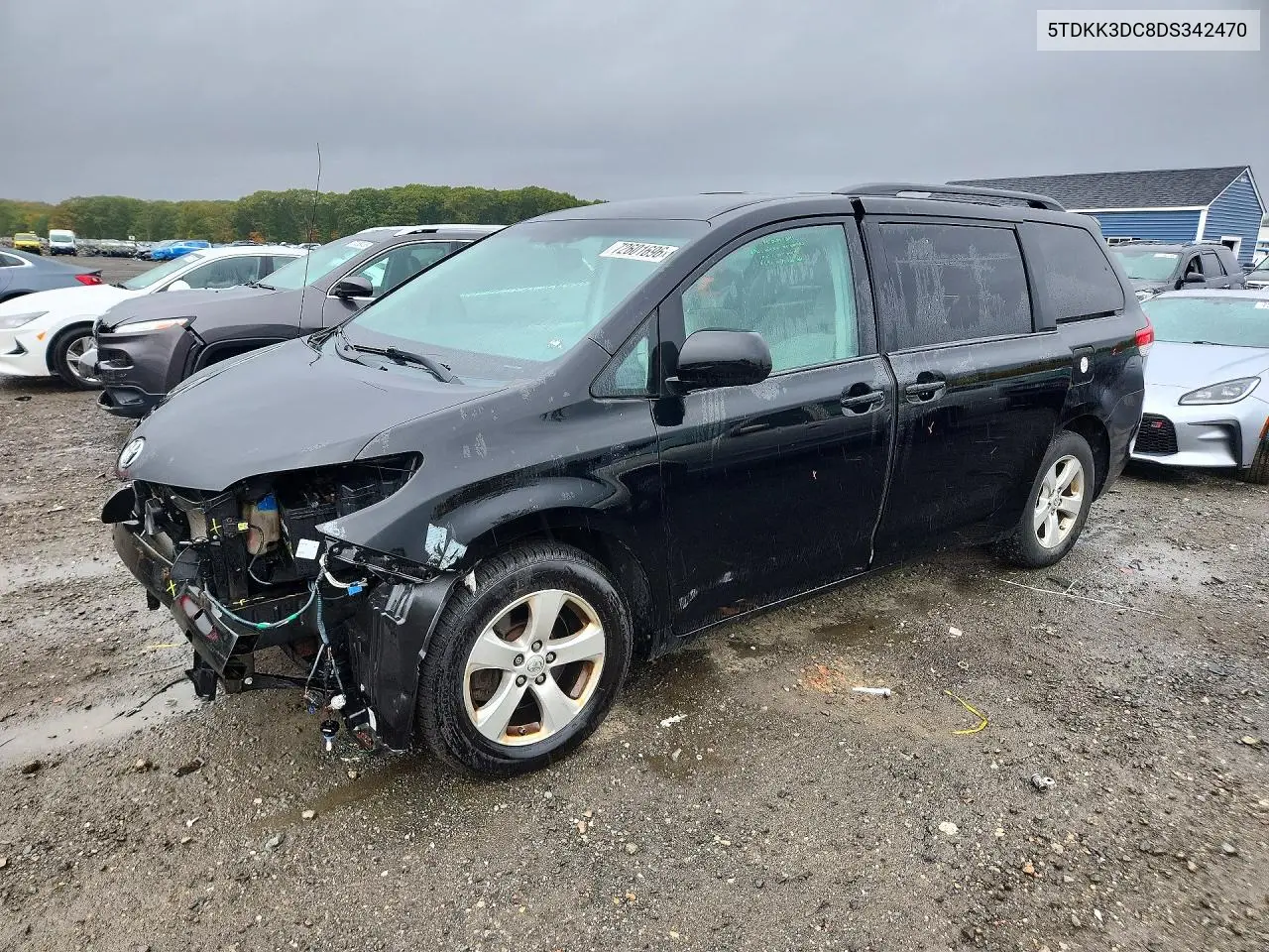 TOYOTA SIENNA 2013, VIN 5TDKK3DC8DS342470
