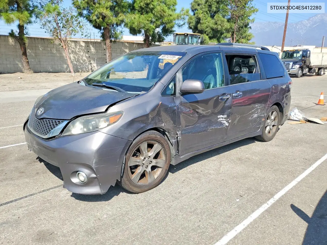 TOYOTA SIENNA 2014, VIN 5TDXK3DC4ES412280