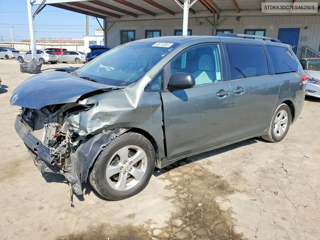 TOYOTA SIENNA 2014, VIN 5TDKK3DC7ES462505