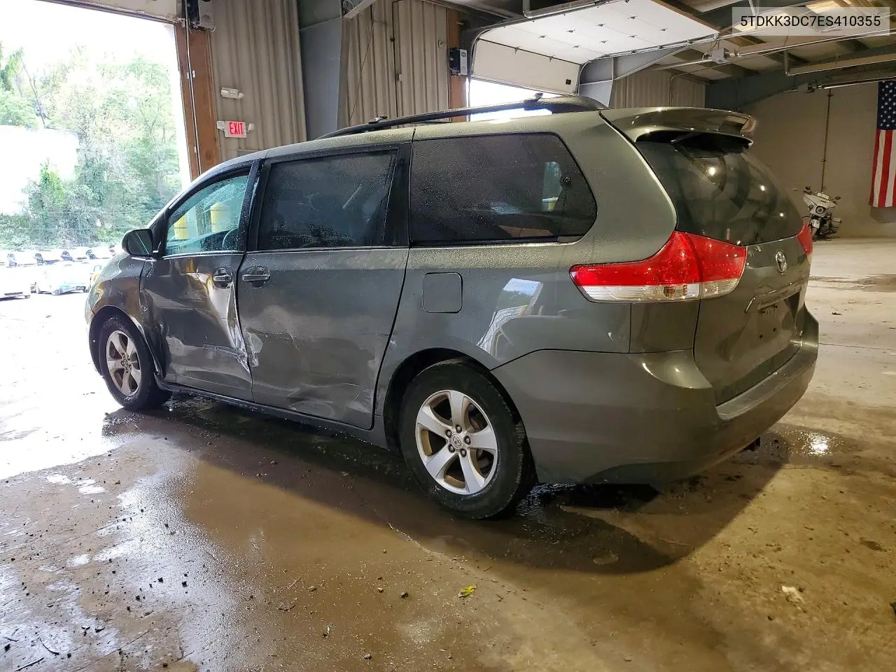2014 TOYOTA SIENNA VIN 5TDKK3DC7ES410355 — фото 2