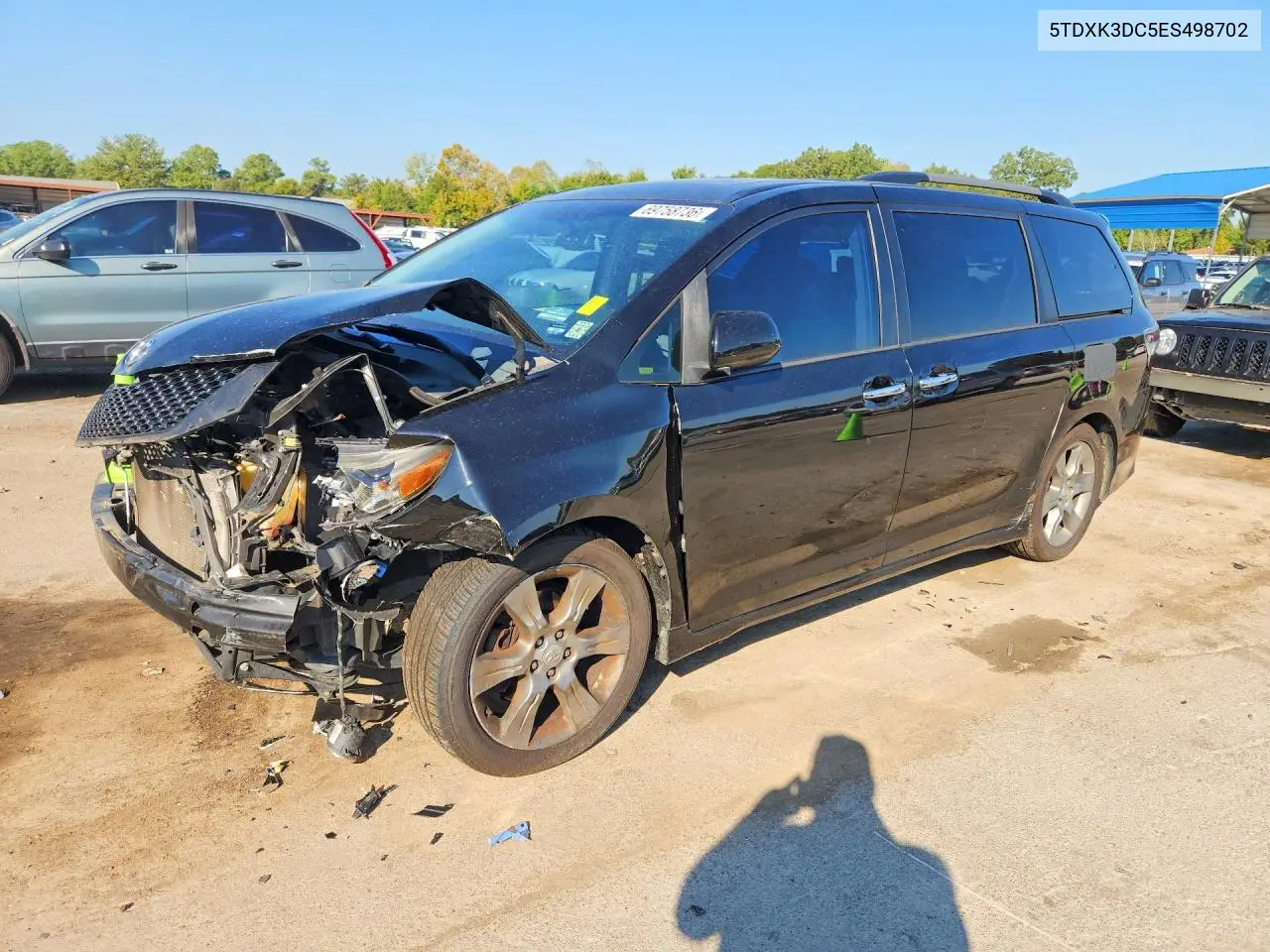 TOYOTA SIENNA 2014, VIN 5TDXK3DC5ES498702