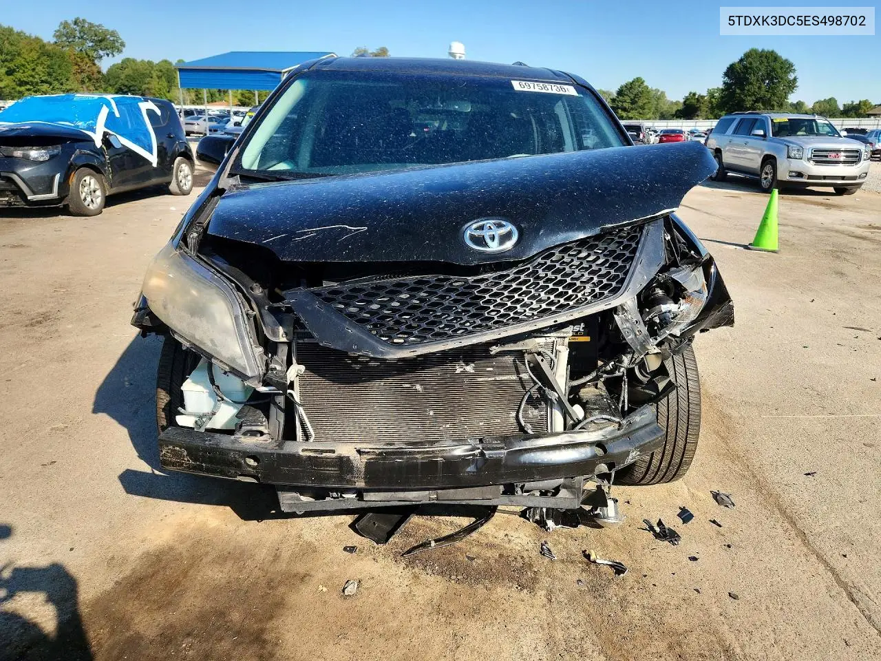 2014 TOYOTA SIENNA VIN 5TDXK3DC5ES498702 — фото 5