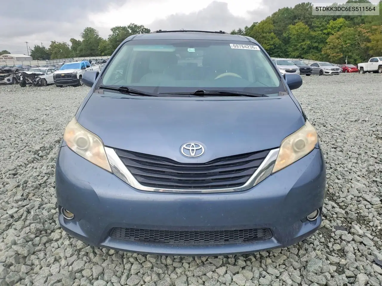 2014 TOYOTA SIENNA VIN 5TDKK3DC6ES511564 — фото 5