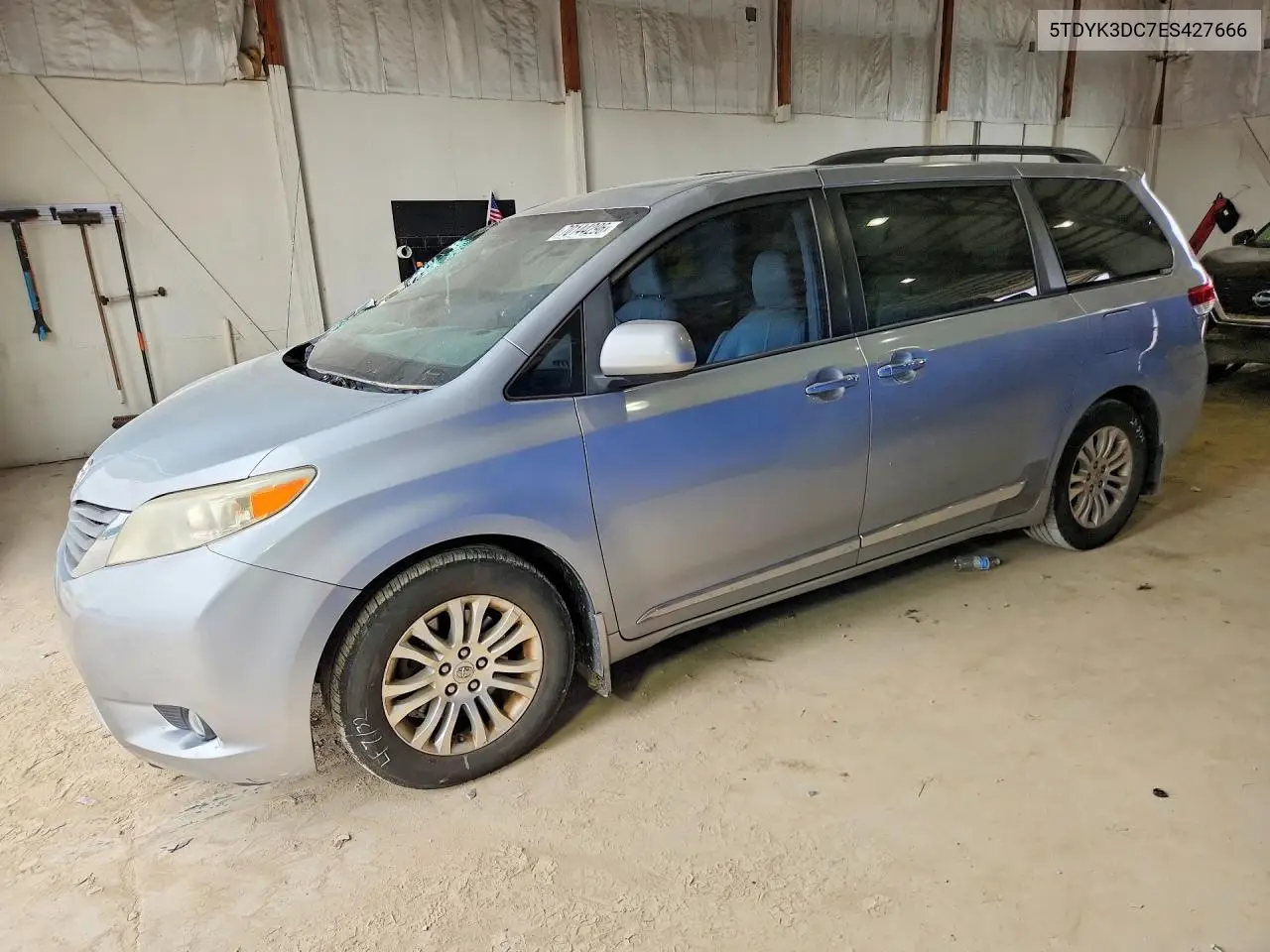 TOYOTA SIENNA 2014, VIN 5TDYK3DC7ES427666