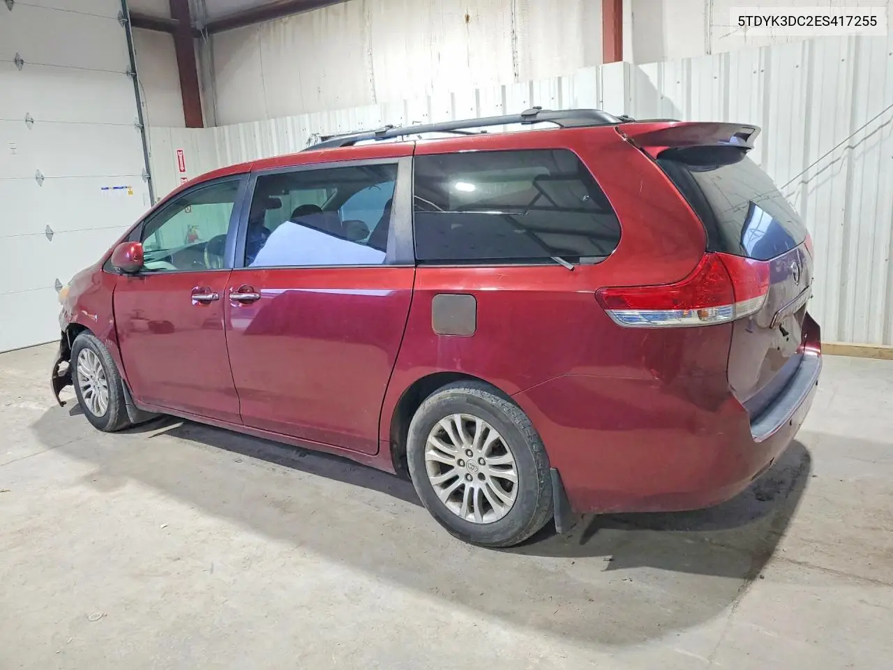 2014 TOYOTA SIENNA VIN 5TDYK3DC2ES417255 — фото 2