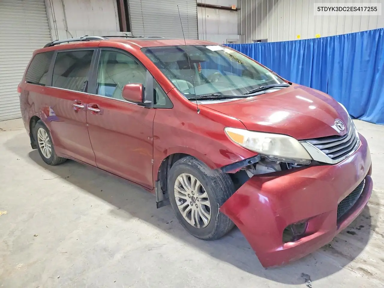 2014 TOYOTA SIENNA VIN 5TDYK3DC2ES417255 — фото 4