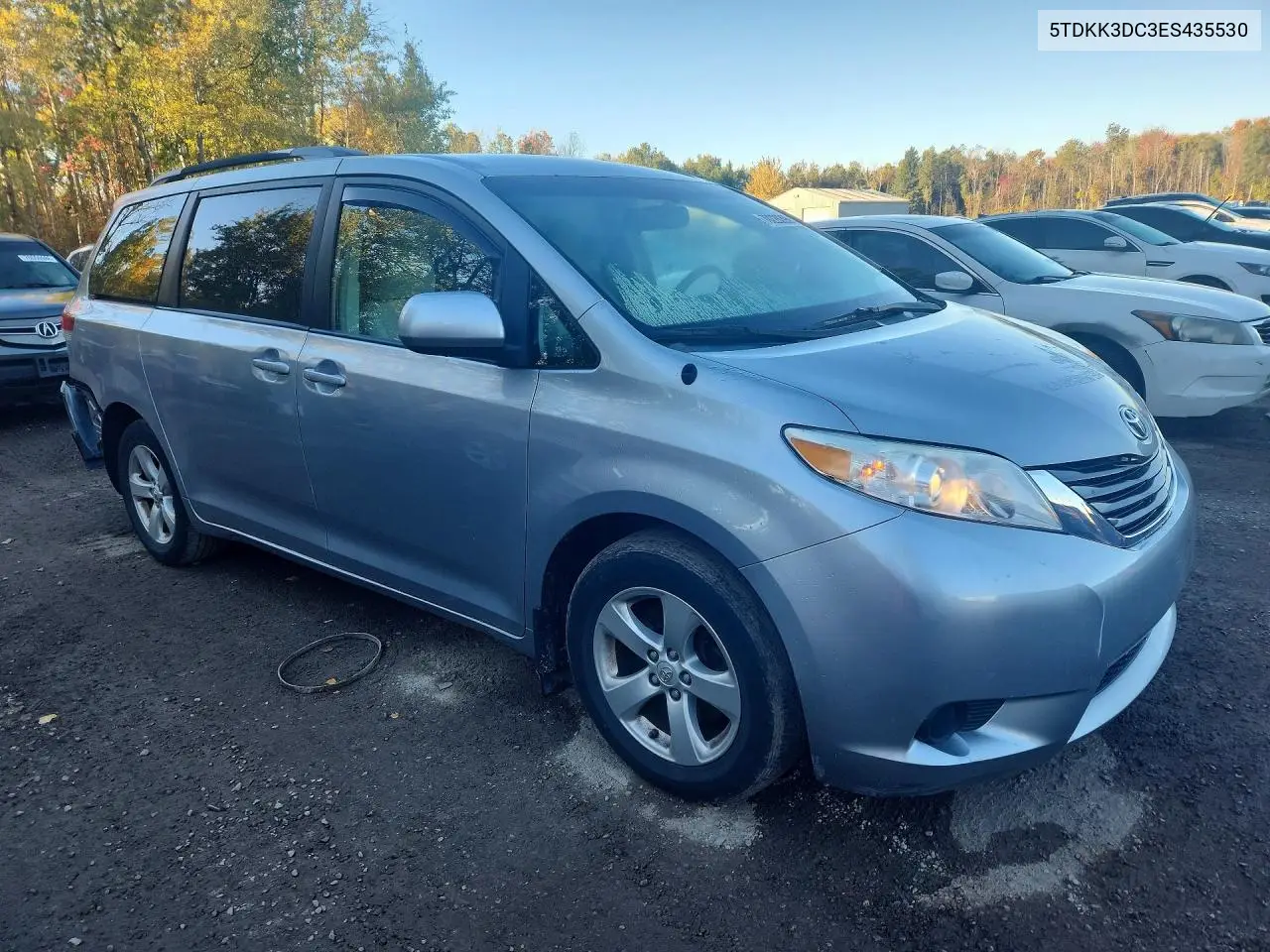 2014 TOYOTA SIENNA VIN 5TDKK3DC3ES435530 — фото 4