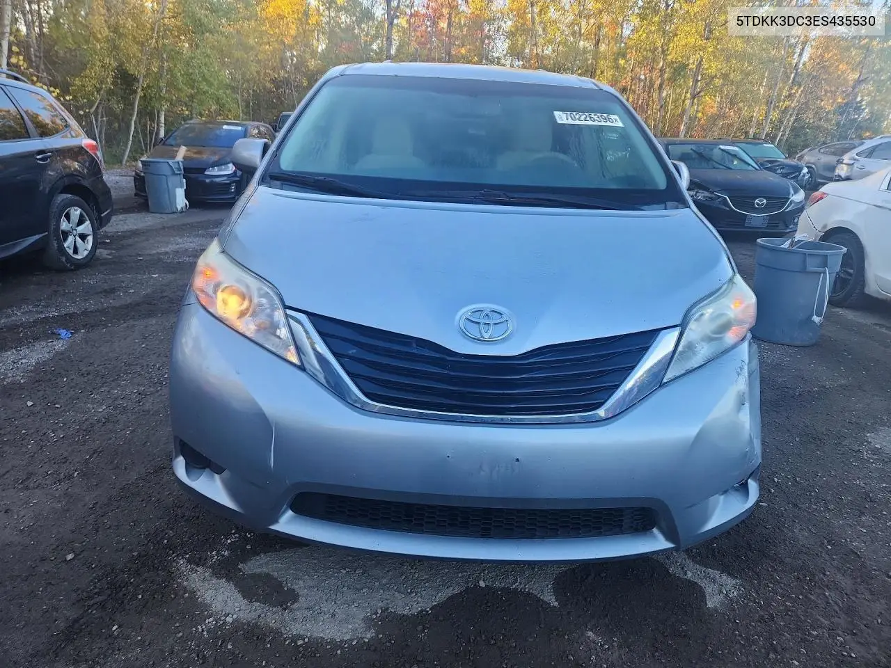 2014 TOYOTA SIENNA VIN 5TDKK3DC3ES435530 — фото 5