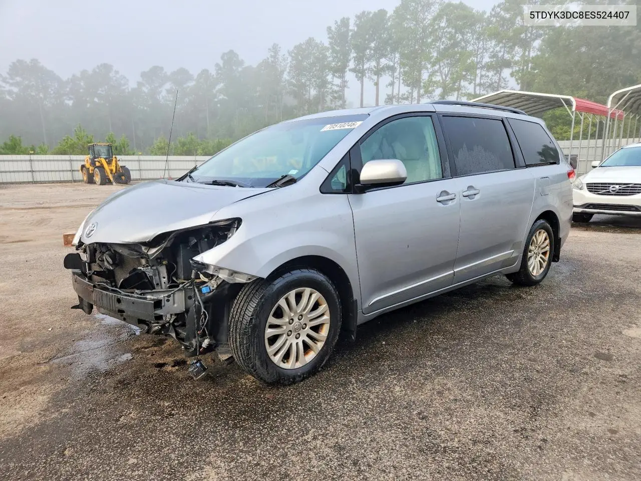 TOYOTA SIENNA 2014, VIN 5TDYK3DC8ES524407