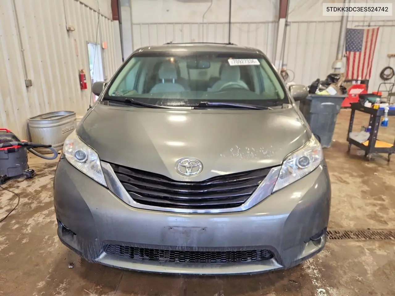 2014 TOYOTA SIENNA VIN 5TDKK3DC3ES524742 — фото 5