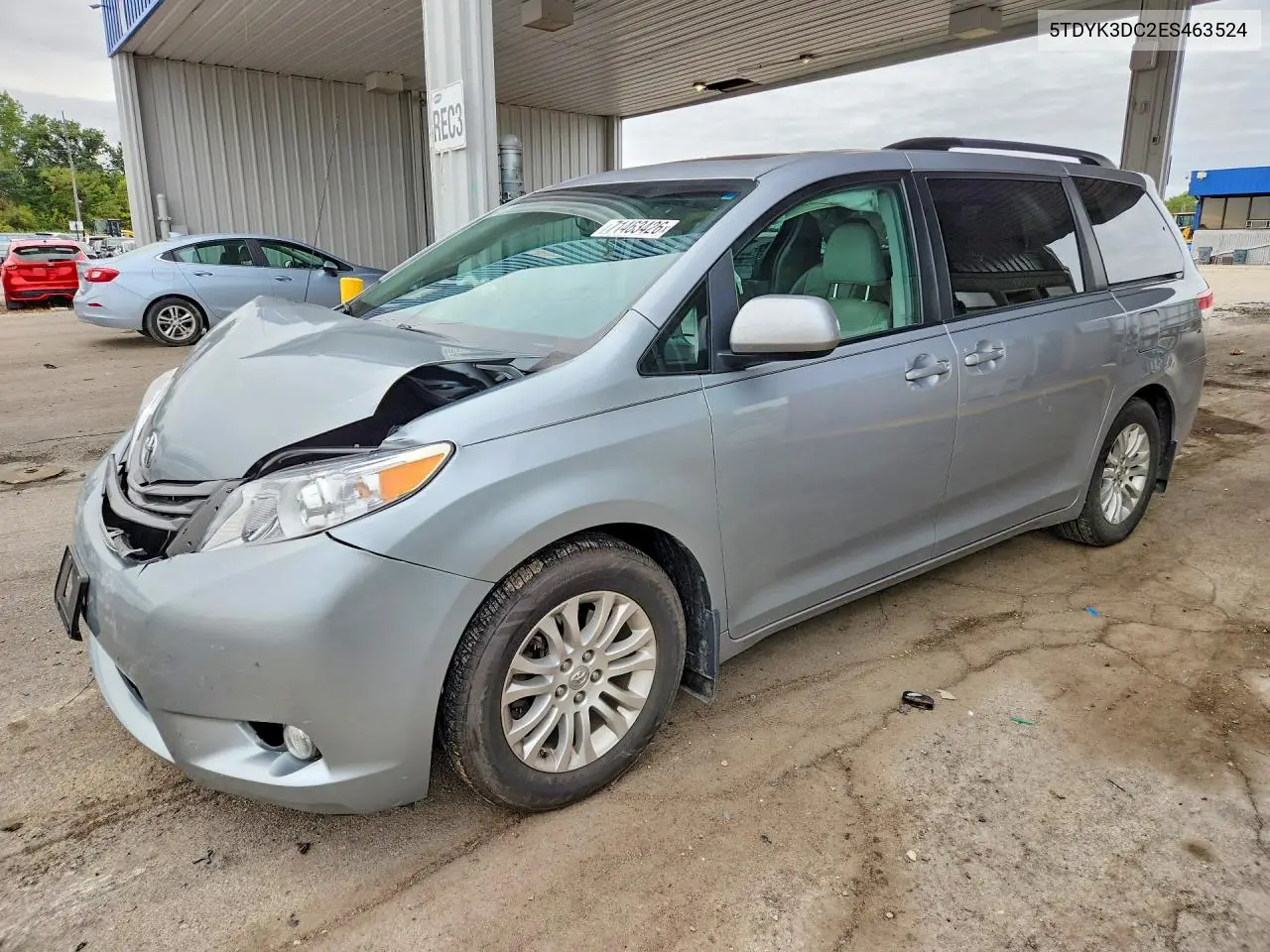 TOYOTA SIENNA 2014, VIN 5TDYK3DC2ES463524