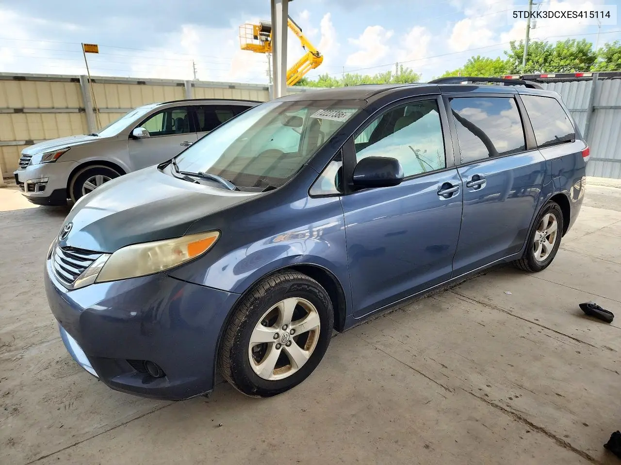 TOYOTA SIENNA 2014, VIN 5TDKK3DCXES415114