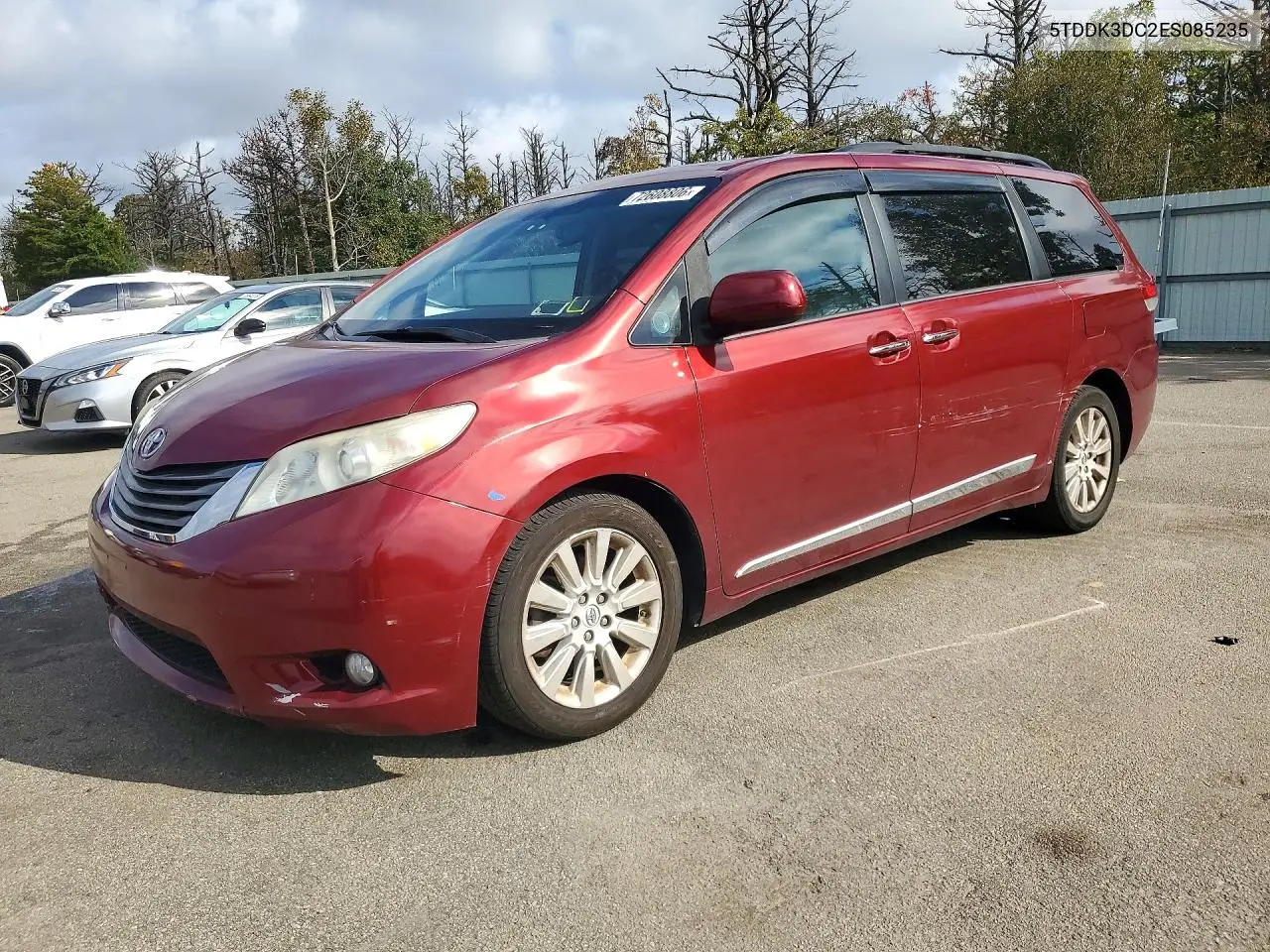 TOYOTA SIENNA 2014, VIN 5TDDK3DC2ES085235