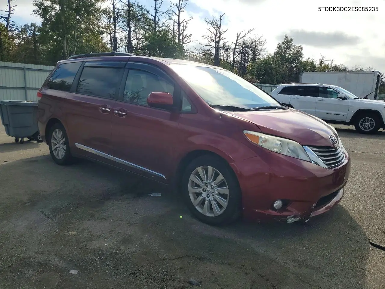 2014 TOYOTA SIENNA VIN 5TDDK3DC2ES085235 — фото 4