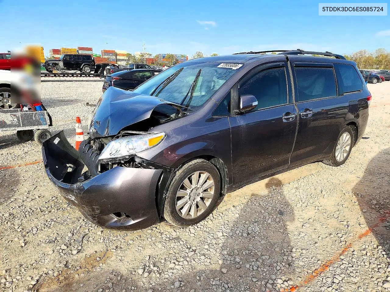TOYOTA SIENNA 2014, VIN 5TDDK3DC6ES085724