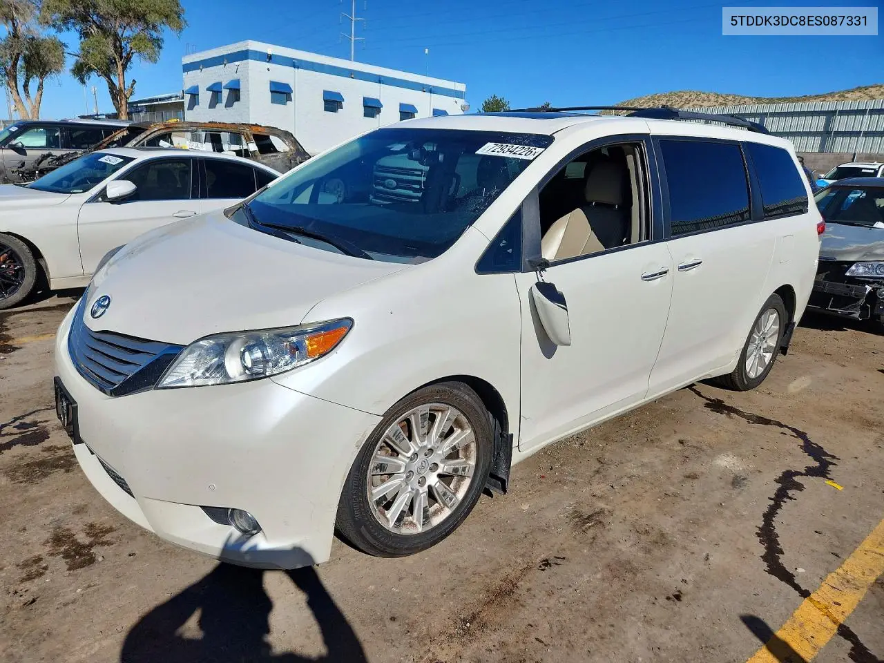 TOYOTA SIENNA 2014, VIN 5TDDK3DC8ES087331